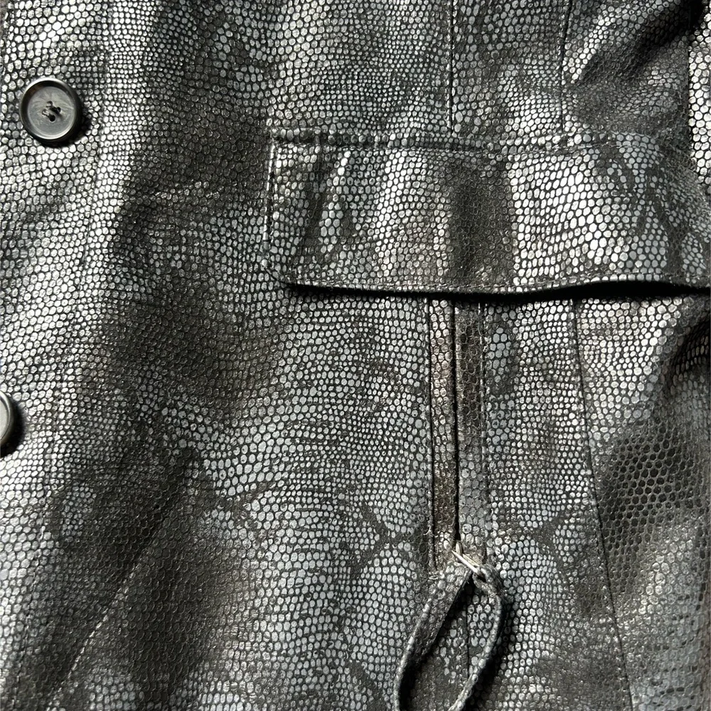 Bernardo Textured black snakeskin Jacket - Picture 7 of 7